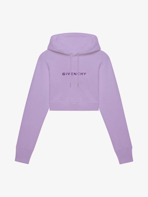 Givenchy GIVENCHY CROPPED HOODIE IN TUFTED COTTON