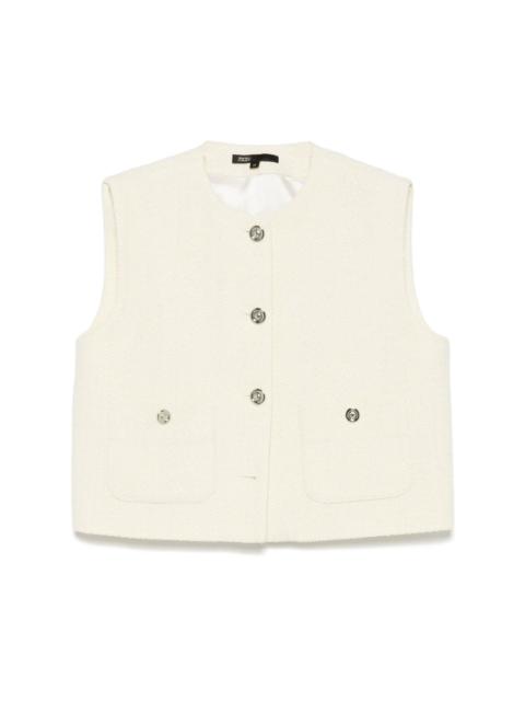 maje tweed vest