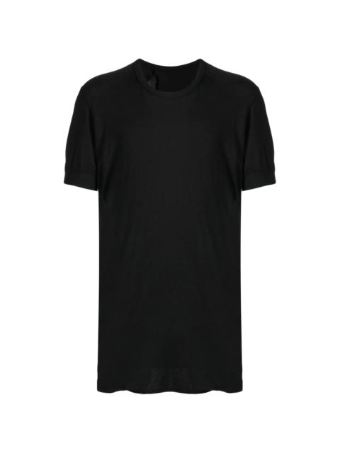 ribbed-edge cotton T-shirt