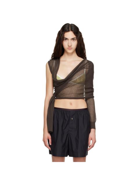 paloma wool Brown Samira Wrap Cardigan