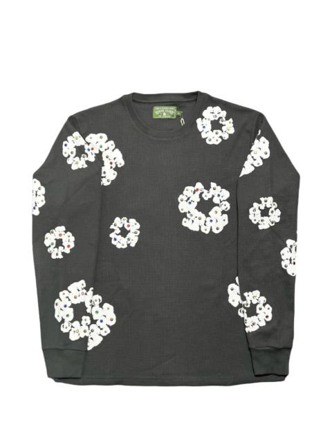 DENIM TEARS rhinestone wreath thermal T-shirt