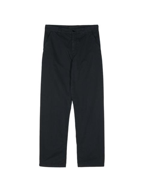 cotton straight trousers