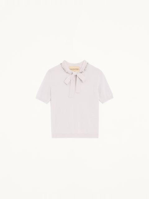 Valentino EMBROIDERED WOOL SWEATER