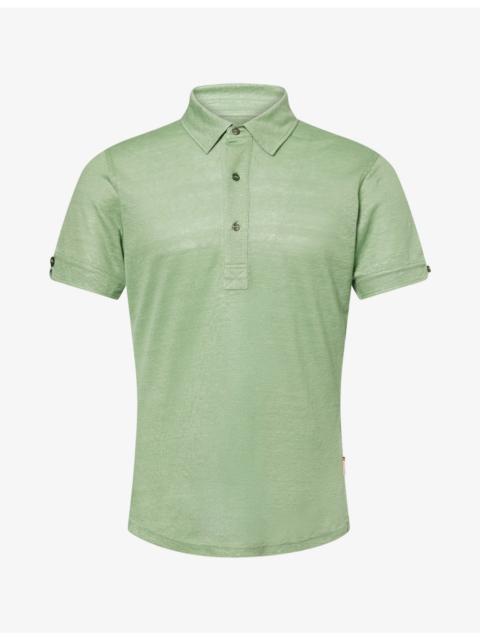 ORLEBAR BROWN Sebastian Short-Sleeve Linen Polo Shirt