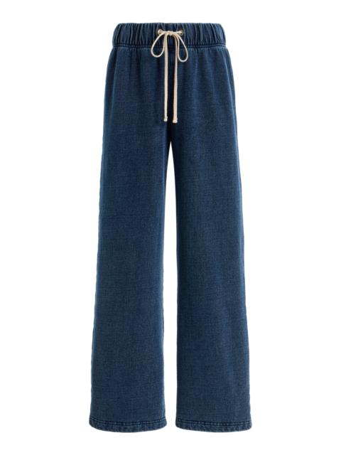 LES TIEN Exclusive Eazy Classic Cotton Pants blue