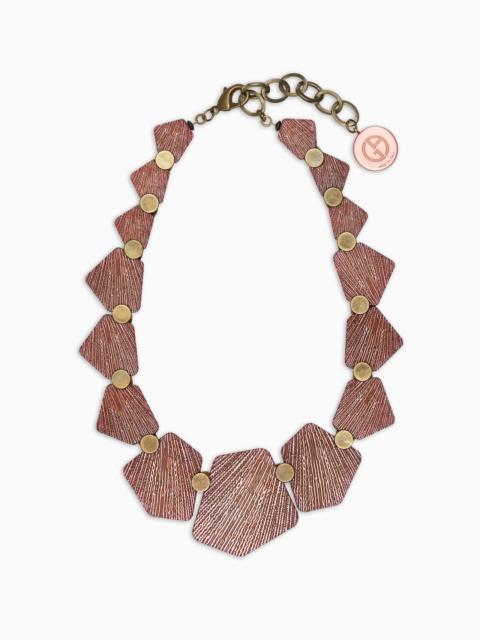 GIORGIO ARMANI RESIN AND METAL CHOKER NECKLACE