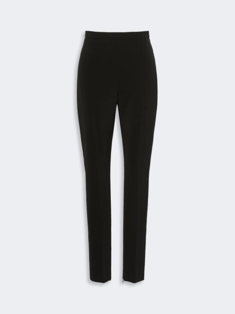 Max Mara CRESPO Slim-fit stretch cady trousers - BLACK