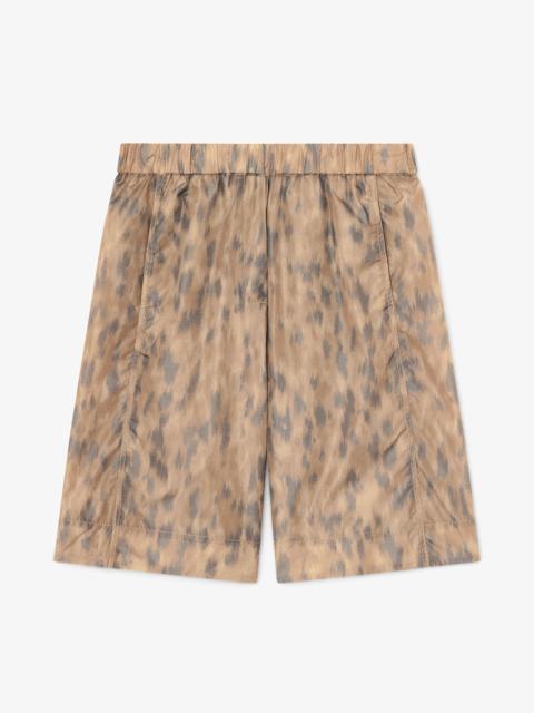 GANNI SHORTS IN PRINTED NYLON