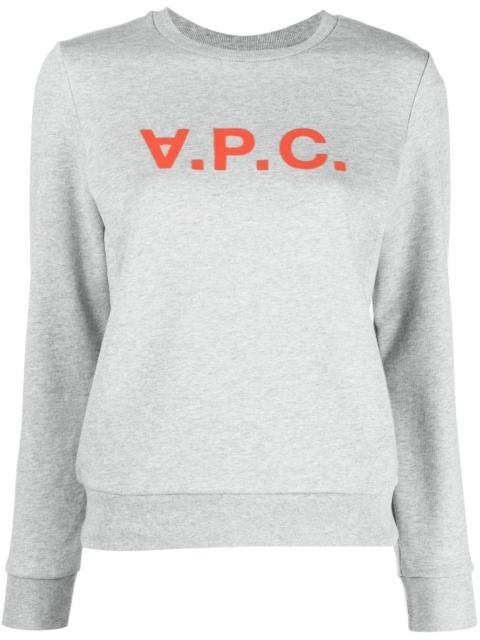 A.P.C. logo-print cotton sweatshirt
