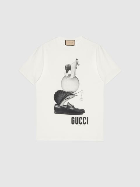 GUCCI Cotton jersey printed T-shirt