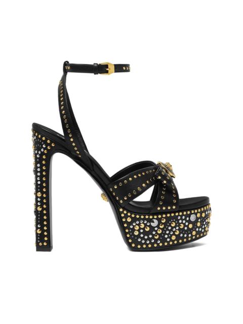 VERSACE 140mm La Medusa platform studded sandals