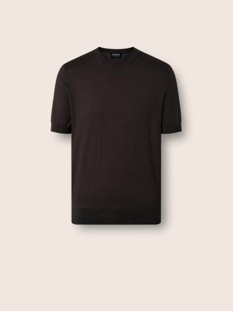 DARK BROWN PREMIUM COTTON T-SHIRT