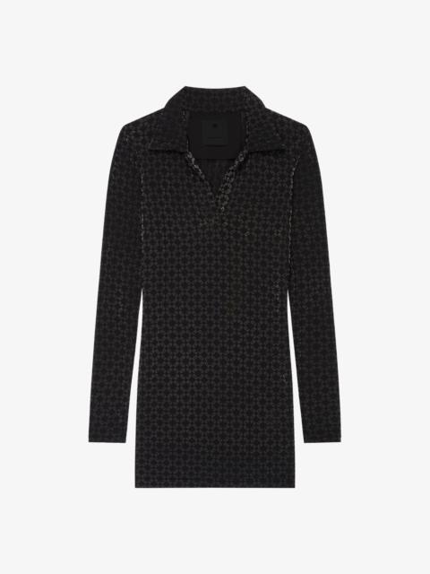 Givenchy SLIM FIT POLO IN MONOGRAM 72 COTTON