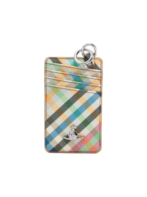 Vivienne Westwood plaid vertical card holder