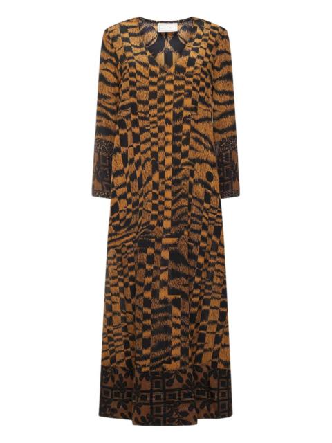 Pierre-Louis Mascia abstract-print maxi dress