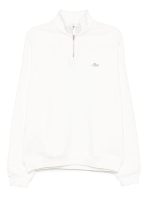 LACOSTE logo-appliqué cotton sweatshirt