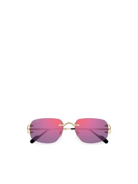 Cartier C de Cartier rimless sunglasses