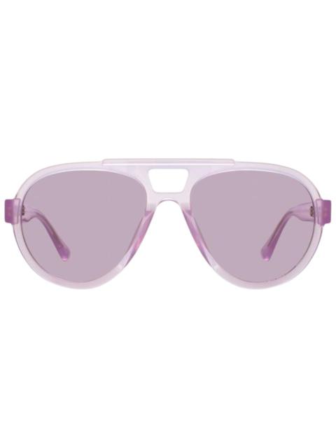 LINDA FARROW X THE ATTICO JURGEN SUNGLASSES (PINK/SILVER)