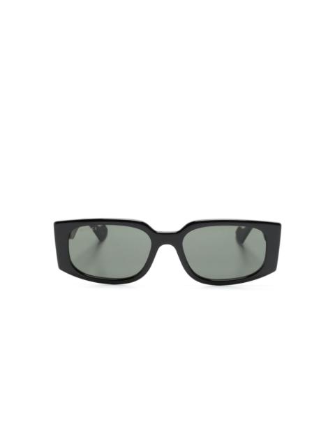 GUCCI Double G rectangle-frame sunglasses