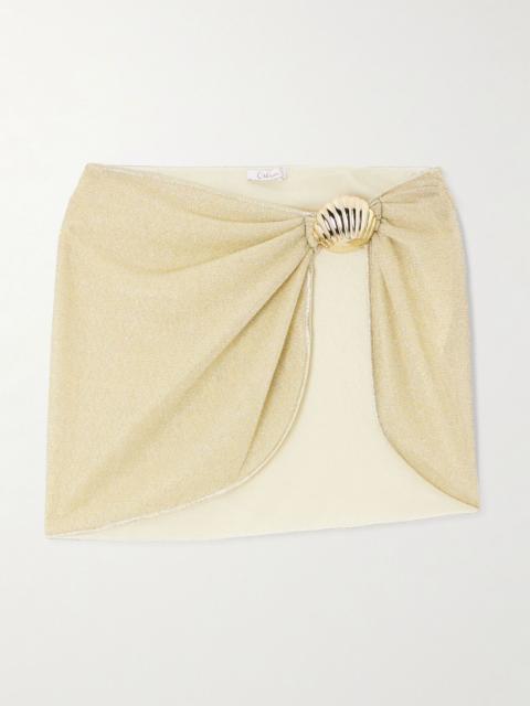 Oséree Lumière metallic pareo Gold