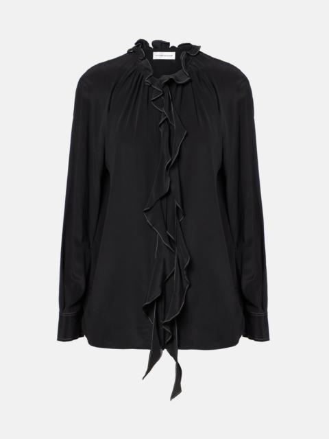 Victoria Beckham ruffle-detailing 블라우스