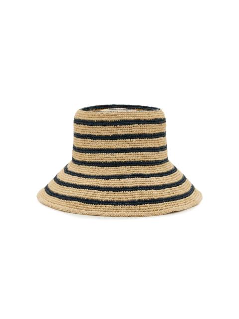 Janessa Leoné Harbor Packable Raffia Bucket Hat multi