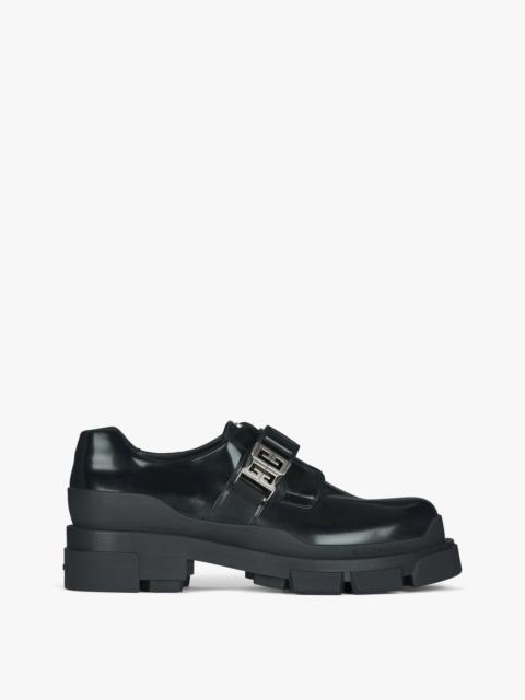 Givenchy Terra Derby in Leather with 4G Buckle in Black Givenchy Terra Derby in Leather with 4G Buckle in Black