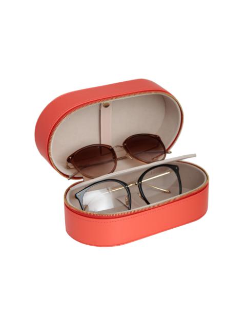 LINDA FARROW OVAL TRAVEL CASE IN CORAL