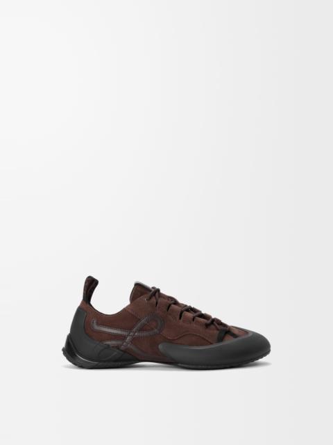 Loewe Grip sneaker in suede calfskin