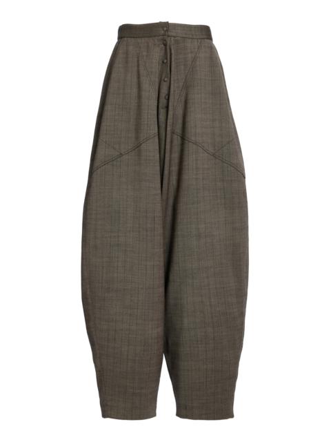Stretch-Wool Tapered Pants grey