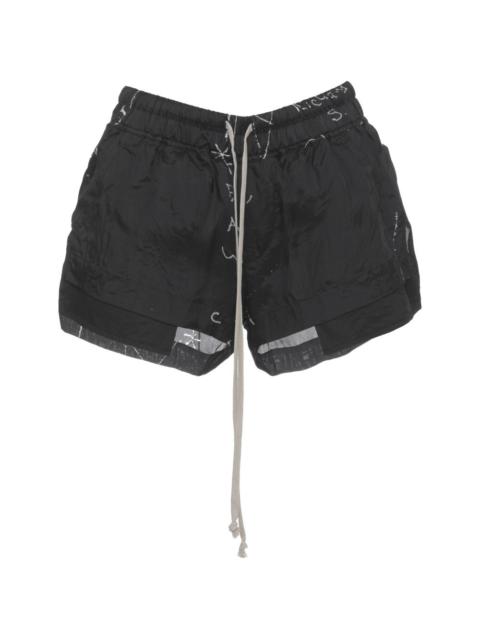 Rick Owens Fog drawstring-waist shorts