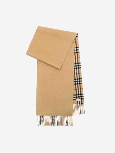 Burberry Reversible Check Cashmere Scarf
