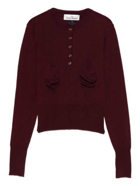 Vivienne Westwood Tit button detail jumper