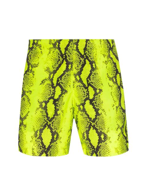 Off-White Snake Swimshorts 'Fluo Yellow'