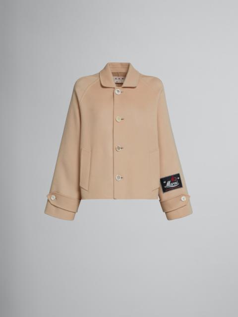 Marni BEIGE JACKET IN WOOL AND CASHMERE