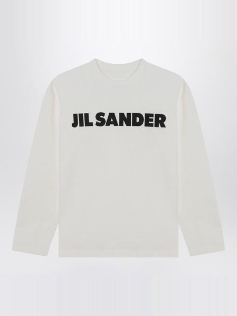 Jil Sander WHITE COTTON T-SHIRT WITH LOGO