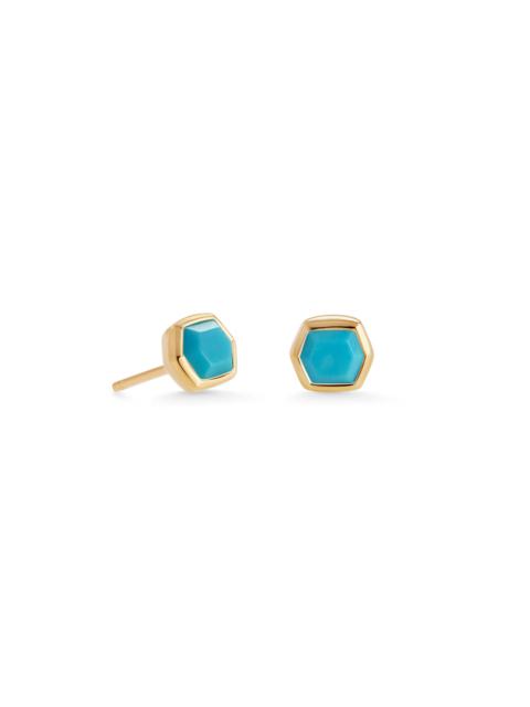 KENDRA SCOTT Davie 18k Gold Vermeil December Stud Earrings