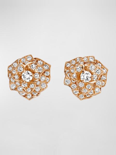 Piaget Rose 18K Rose Gold Diamond Earrings