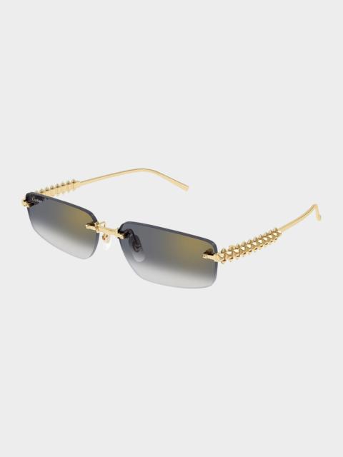 Cartier Clash De Cartier 58MM Rectangular Sunglasses