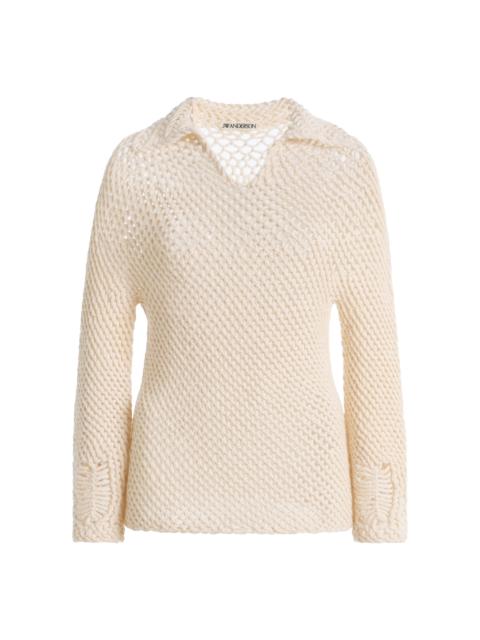 JW Anderson Crocheted Wool Knit Sweater