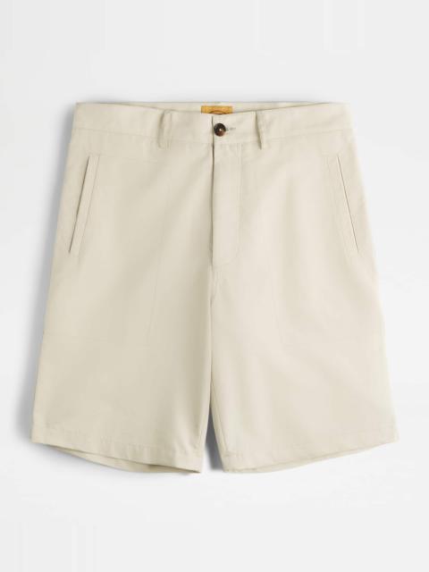 Tod's BERMUDA SHORTS IN COTTON - OFF WHITE