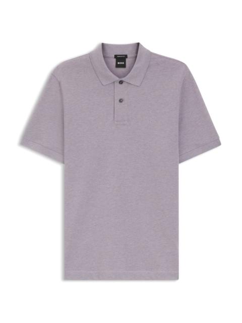 BOSS PALLAS POLO SHIRT IN COTTON PIQUÉ WITH EMBROIDERED LOGO