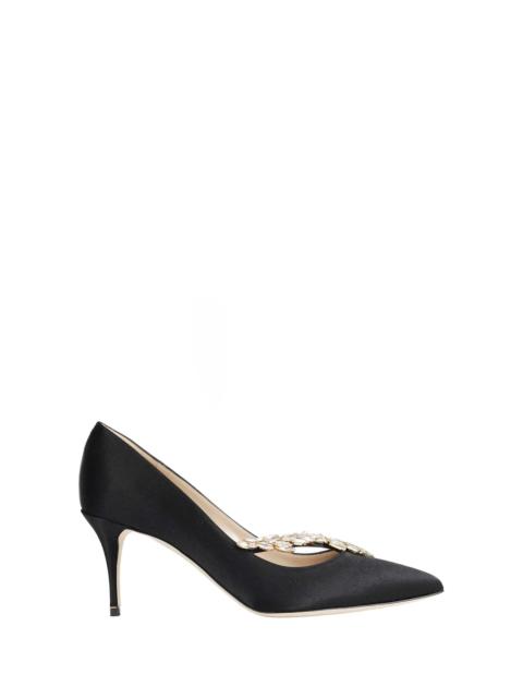 Manolo Blahnik Nadira Jewel Buckle Pumps