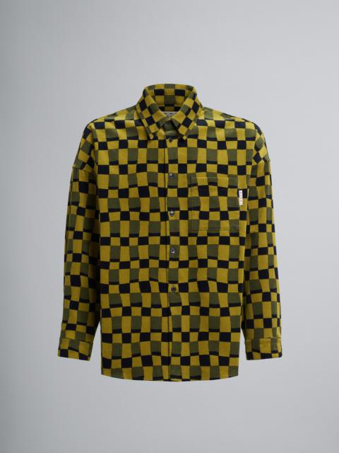 Marni ICONIC DAMIER PRINT CORDUROY SHIRT