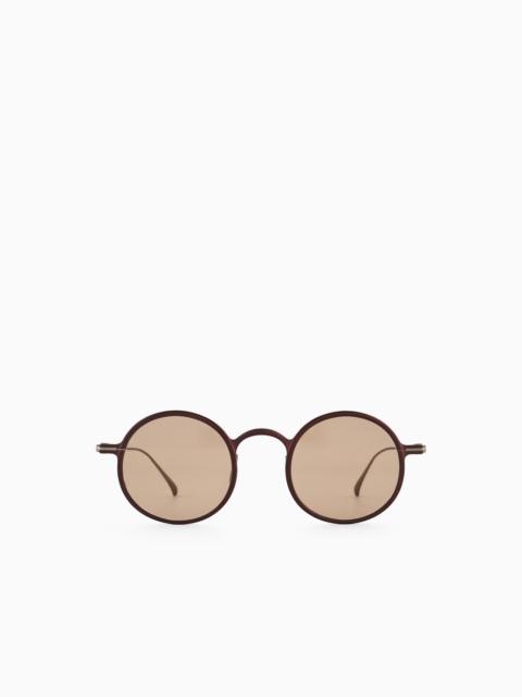 GIORGIO ARMANI MEN’S ROUND SUNGLASSES