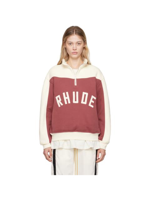 Burgundy & Off-White 'Chamonix' Sweatshirt