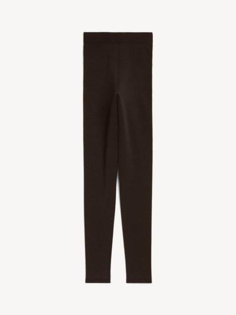 BALENCIAGA Women's Techwear Leggings in Dark Brown