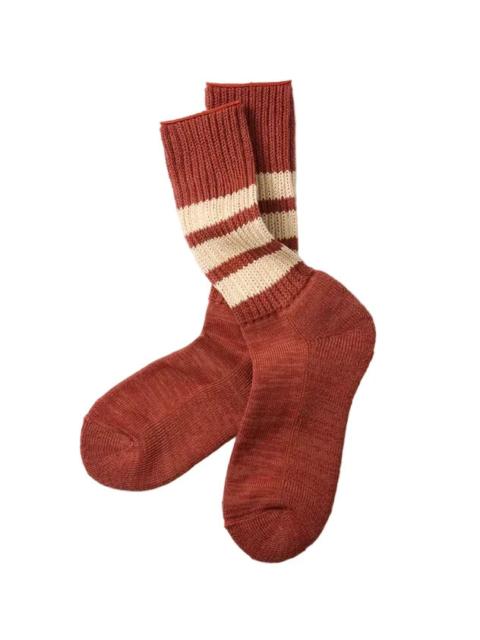 ROTOTO® R1255-CC Course Ribbed Socks Red/Cream