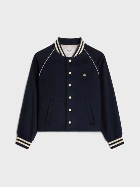 CELINE triomphe teddy jacket in wool cloth