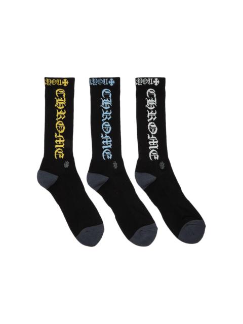 Chrome Hearts Chrome Hearts Socks (3 Packs) 'Multicolor'